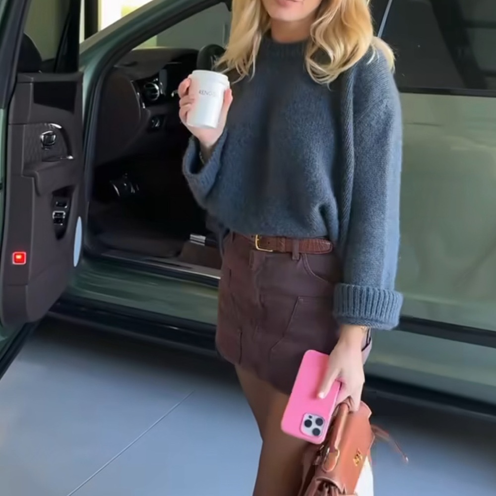 Blue Cashmere Sweater Medium